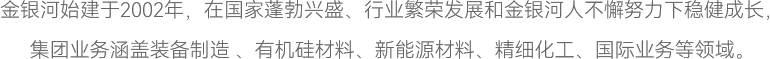葫芦娃黄片最新下载始建於2002年，在國家蓬勃興盛、行業繁榮發展和葫芦娃黄片最新下载人不懈努力下穩健成長，
集團業務涵蓋裝備製造 、葫芦娃视频官网下载材料、新能源材料、精細葫芦娃黄色视频、國際業務等領域。
